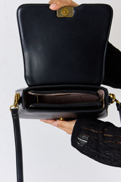 David Jones PU Leather Crossbody Bag - BIG DREAM COMPANY