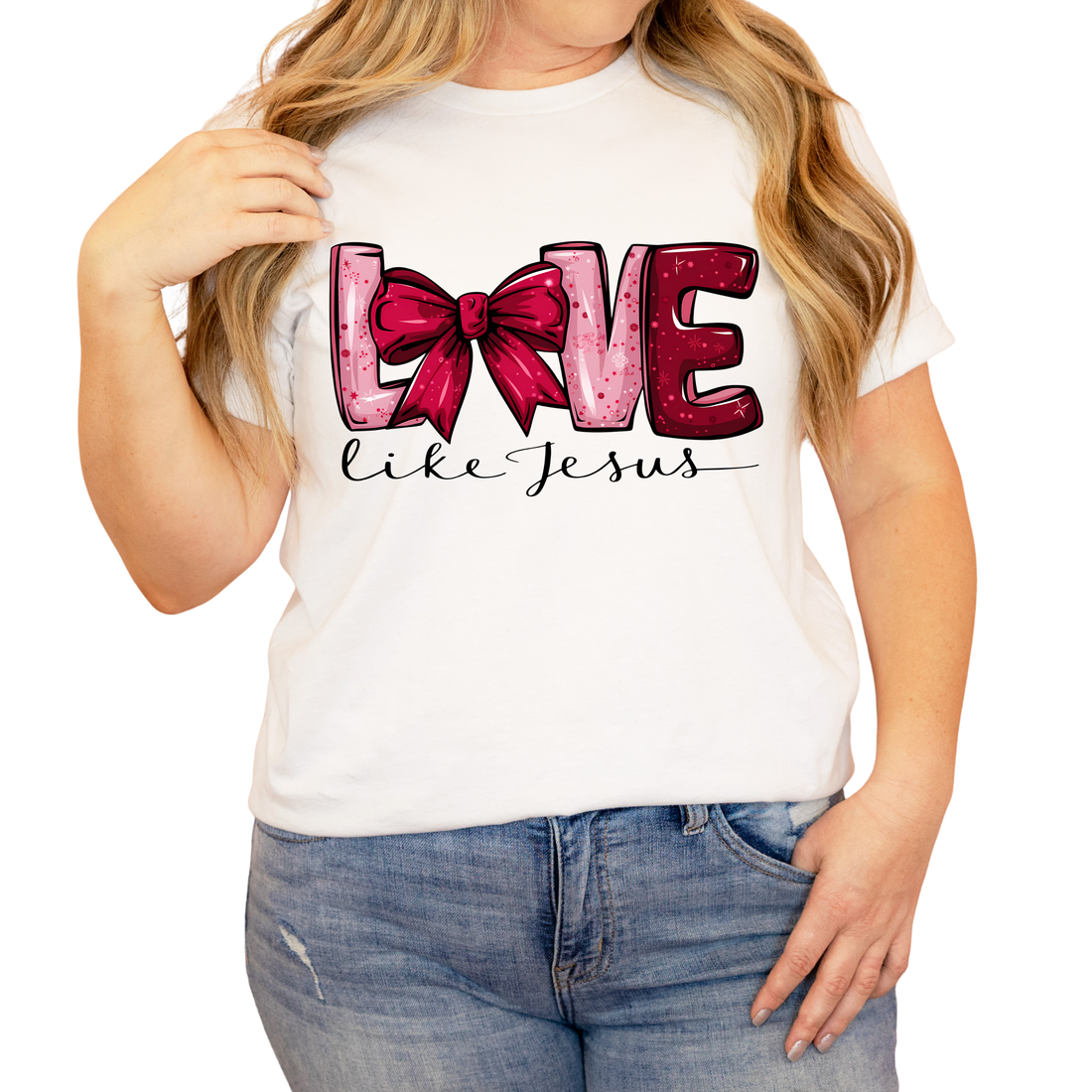 LOVE LIKE JESUS VALENTINE T- SHIRT