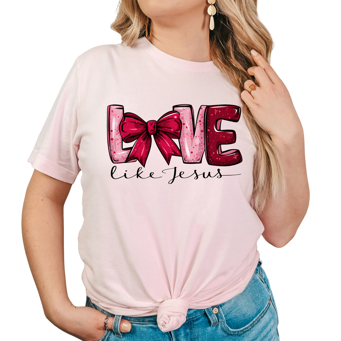 LOVE LIKE JESUS VALENTINE T- SHIRT